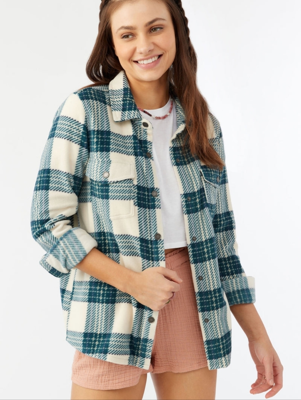💥Womens Oneil Zuma Plaid Flannel